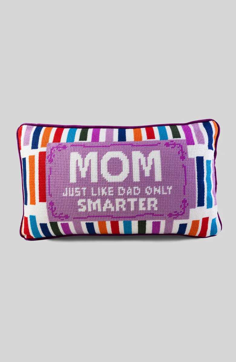 Mom Rules Needlepoint Pillow | Nordstrom