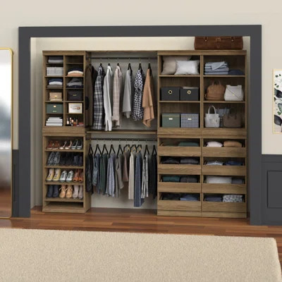 Modular Storage Large Reach-in Closet System | Wayfair North America