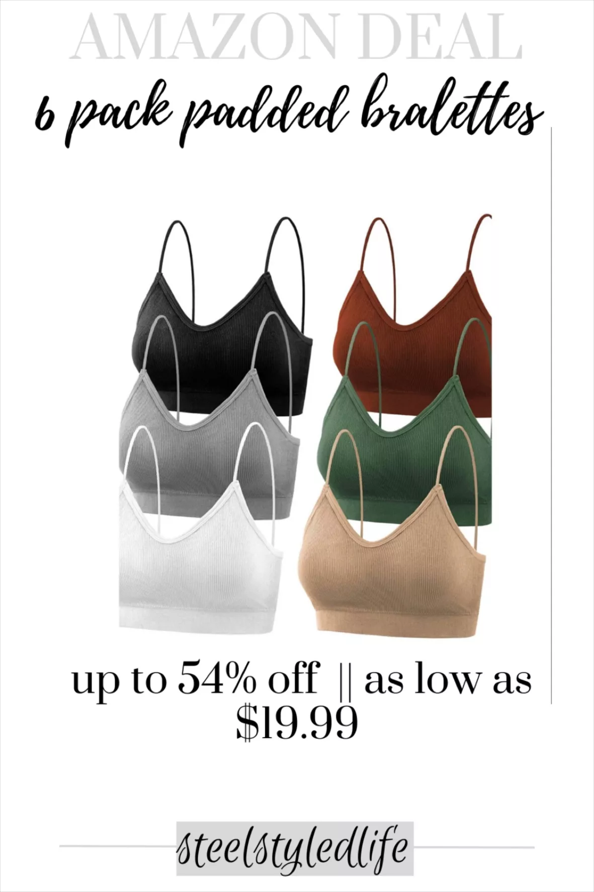 selizo Padded Bralettes for Women, … curated on LTK