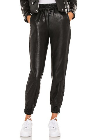 superdown Rinah Faux Leather Jogger Pant in Black from Revolve.com | Revolve Clothing (Global)