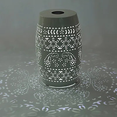 Solar Side Table With Built-In Solar Battery,Stunning Flower Pattern At Night,Eco-Friendly And Energy Efficient Outdoor Furniture Ideal,For Patios Gar | Wayfair North America