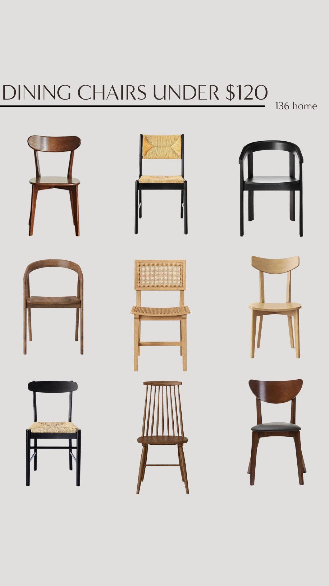 Dining Chairs Under $120 #diningchairs #diningspace #diningroom #chair #homedecor #moderndecor

#LTKFind #LTKstyletip #LTKhome