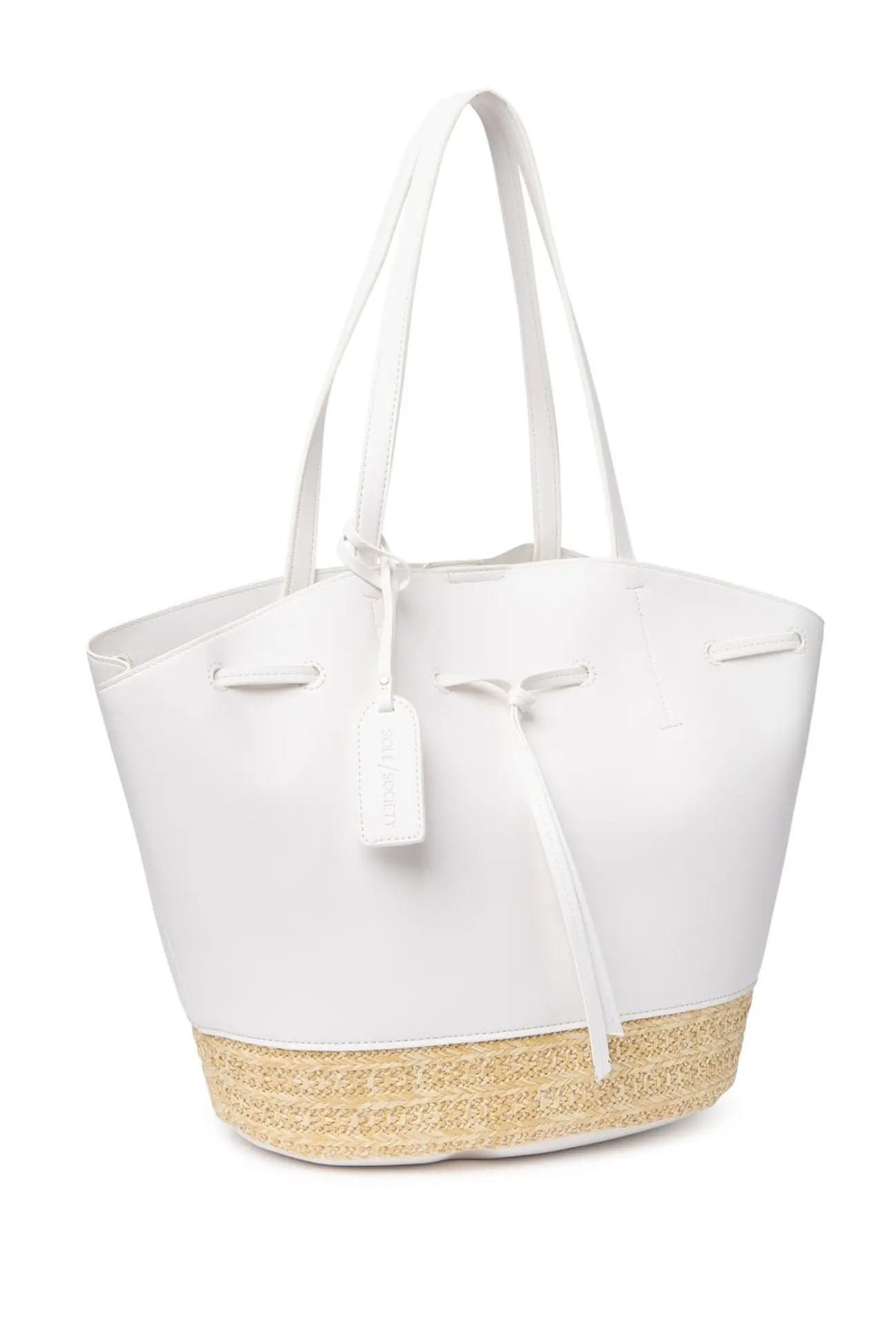Sole Society | Felia Straw Bottom Tote | Nordstrom Rack | Nordstrom Rack