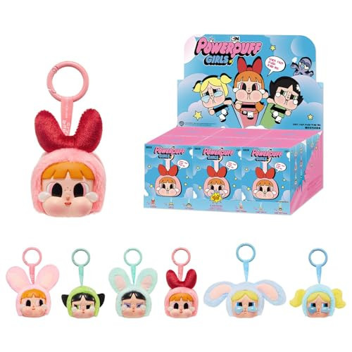POP MART Crybaby × Powerpuff Girls Series-Vinyl Face Plush Blind Box, 6PCs Crybaby Blind Box Figures, Random Design Action Figures Collectible Toys Home Decorations, Whole Set | Amazon (US)