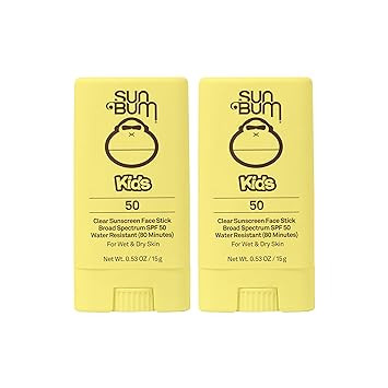 Sun Bum Kids SPF 50 Clear Sunscreen Face Stick | Wet or Dry Application | Hawaii 104 Reef Act Com... | Amazon (US)