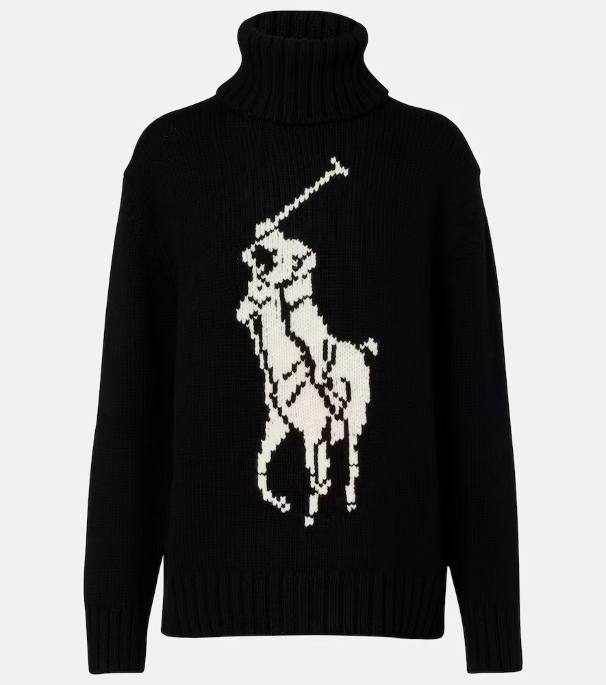 Polo Ralph Lauren Logo wool turtleneck sweater | Mytheresa (US/CA)