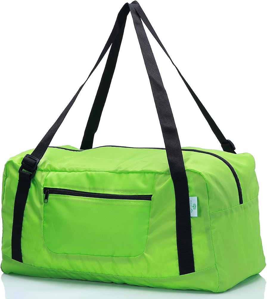 Foldable Travel Duffel Bag For Women & Men Luggage Great for Gym (Green) | Amazon (US)