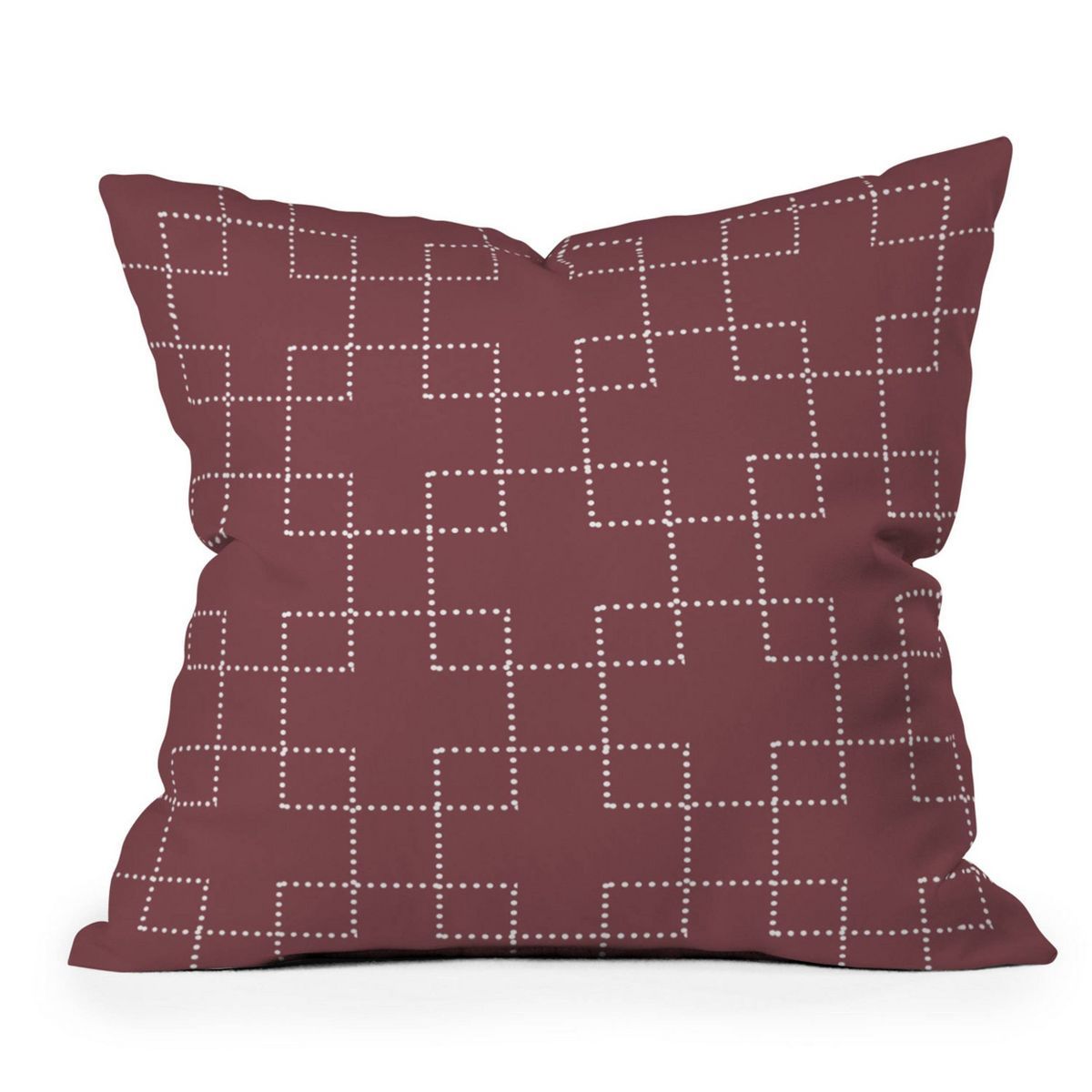20"x20" Oversize Summer Sun Home Art Embrace Berry Square Throw Pillow Maroon - Deny Designs | Target