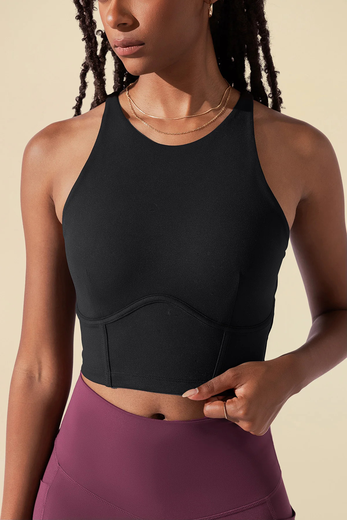 Cleo Corset Crop Bralette - Buttercream | POPFLEX