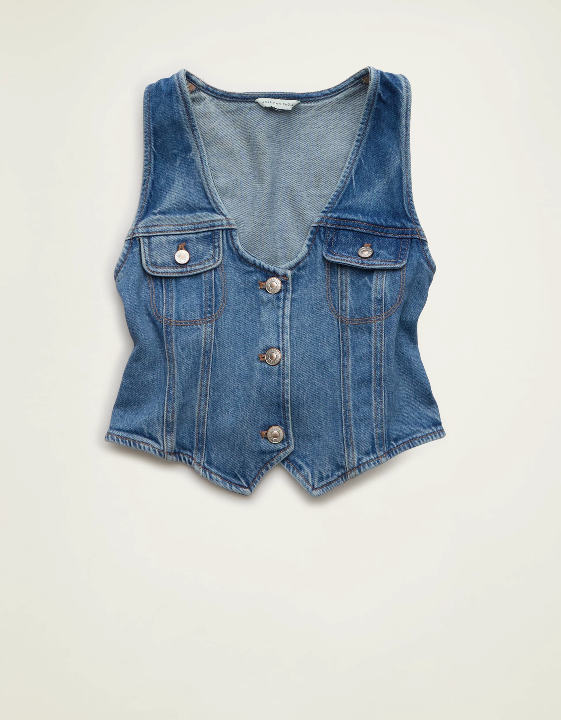 AE Denim Vest | American Eagle Outfitters (US & CA)