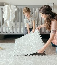 Baby Play Mat for Floor - Sandstone (6x6ft) - Premium EVA Foam Play Mat for Babies & Toddlers (Ag... | Amazon (US)