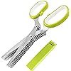 Jenaluca Herb Scissors with 5 Blades and Cover - Cool Kitchen Gadgets - Cutter, Chopper and Mince... | Amazon (US)