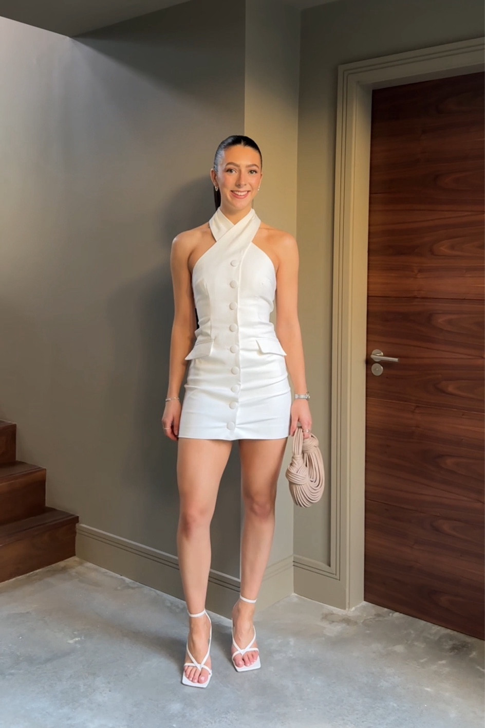white christmas dresses Country Club Tennis Dress - Bright White