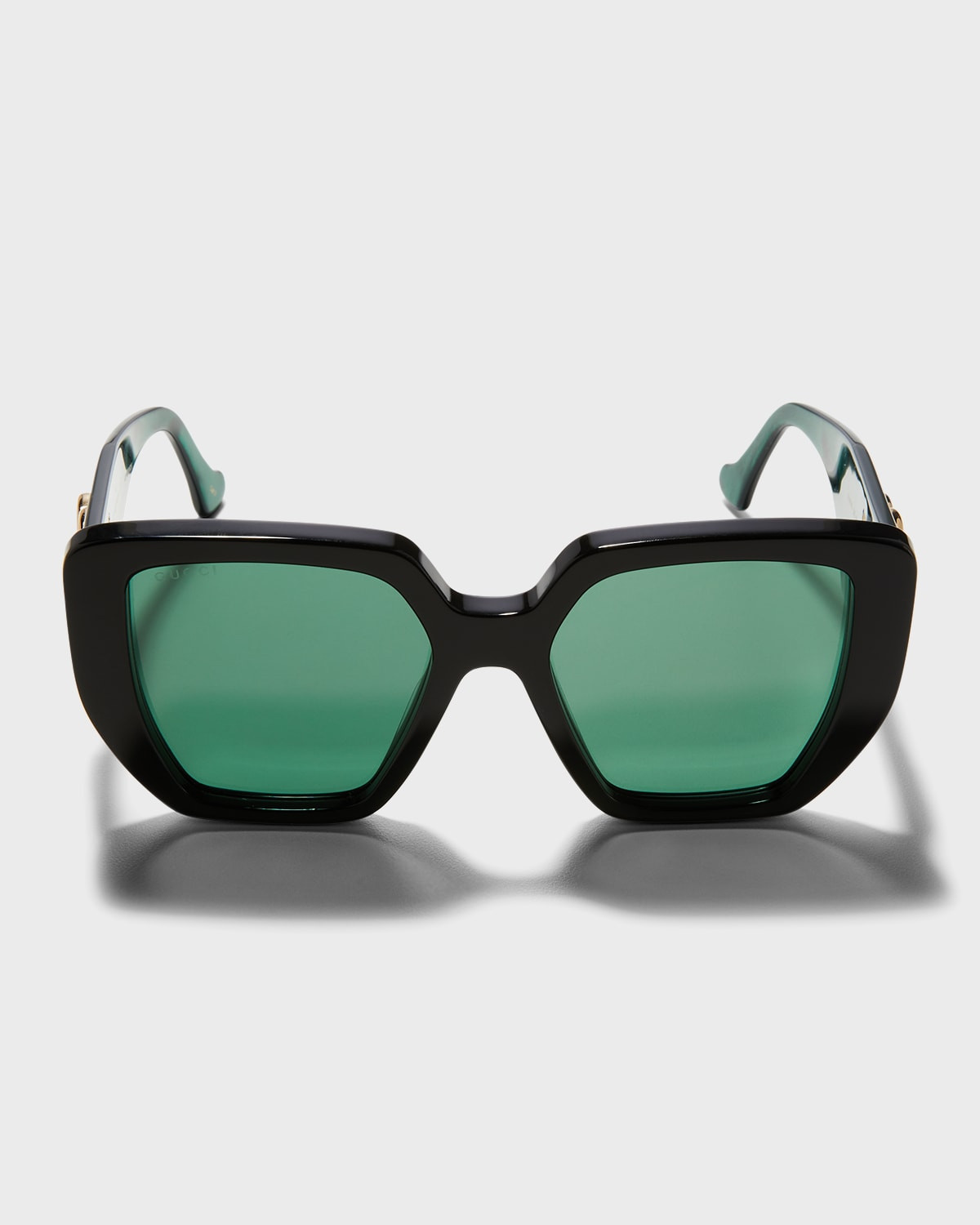 Oversized Square Acetate Sunglasses | Neiman Marcus
