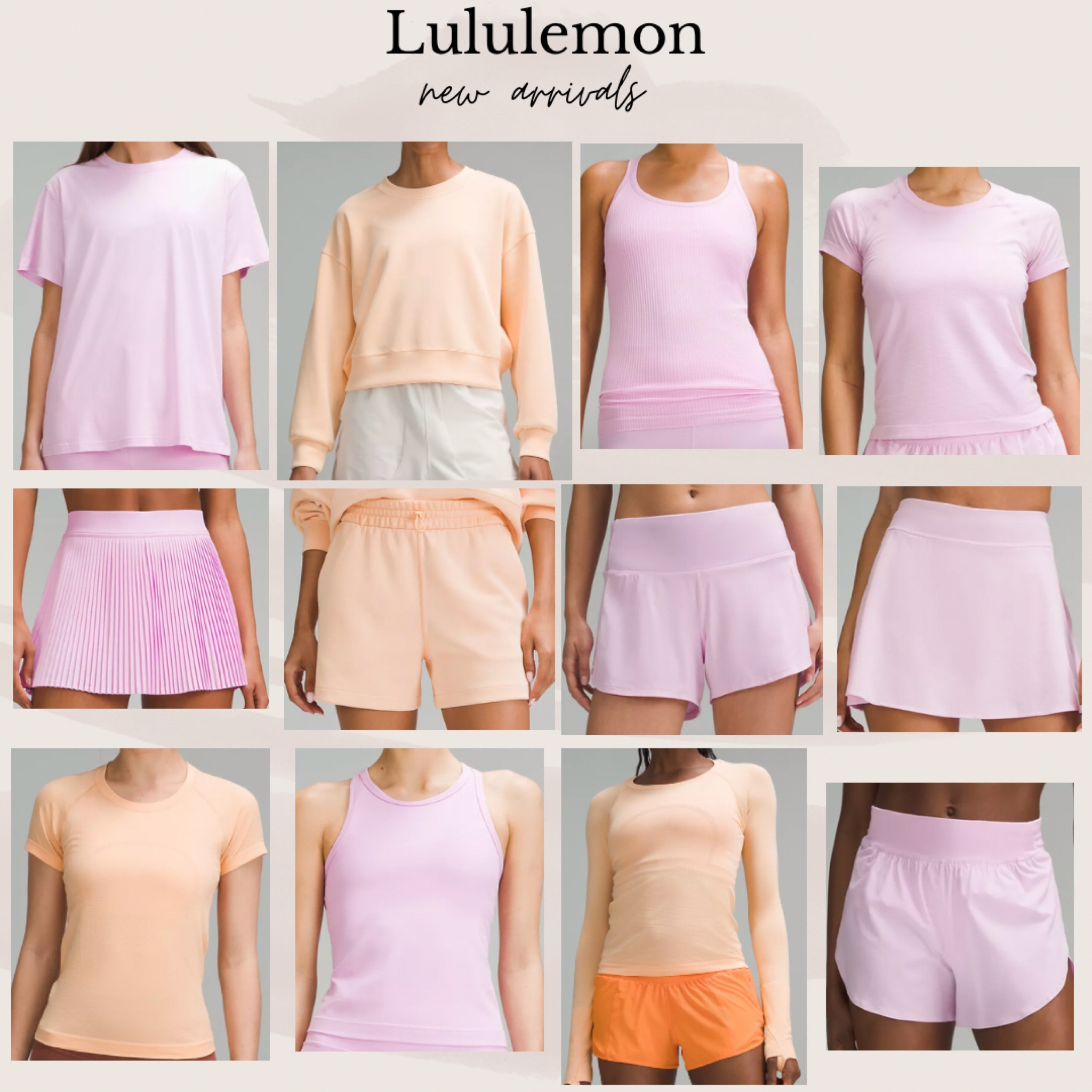 Lululemon new arrivals, lululemon pink, lululemon vita pink, lululemon peach Bellini, lululemon top, lululemon skirt, lululemon shorts, lululemon tank, lululemon long sleeve top 

#LTKtravel #LTKfindsunder100 #LTKfitness