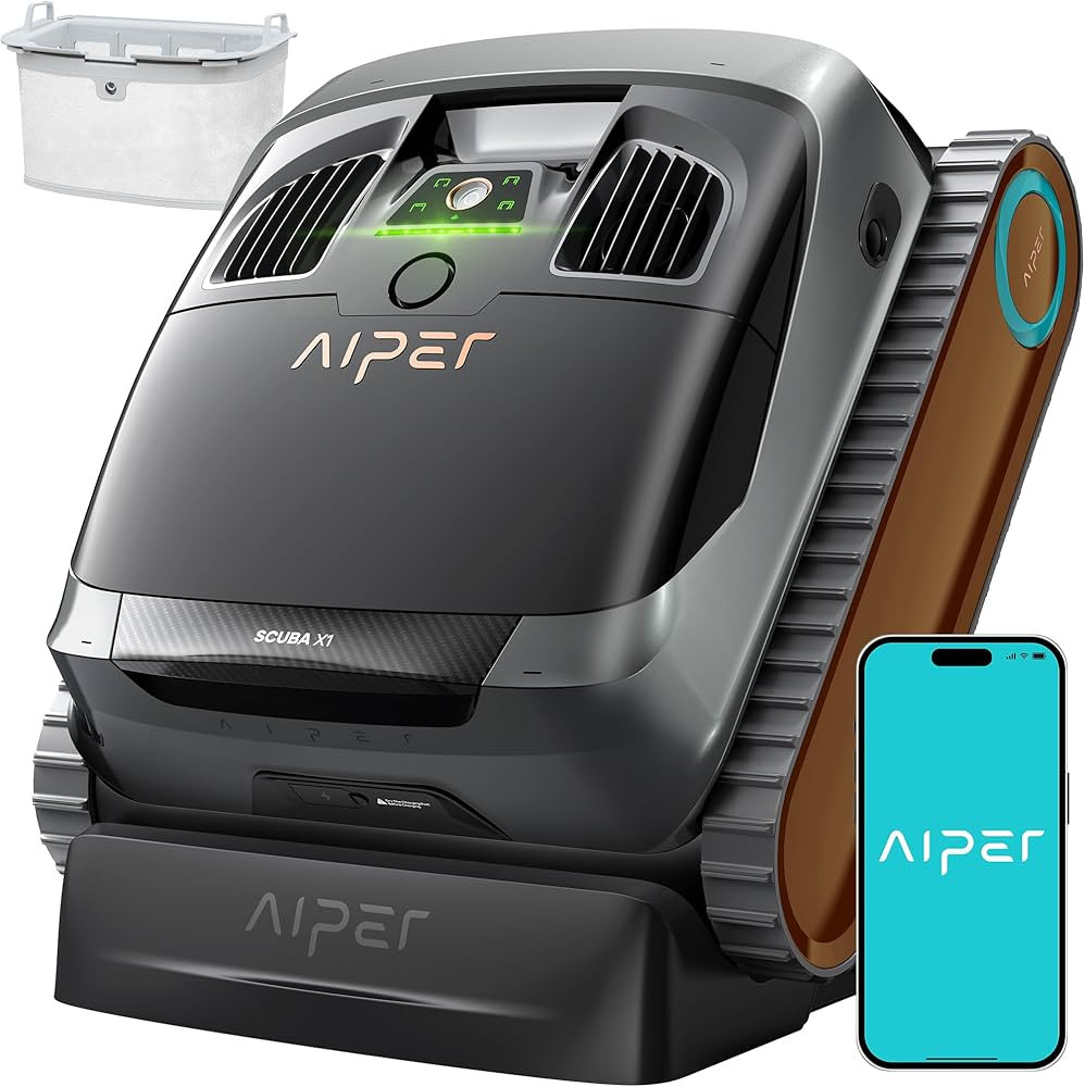 (Upgrade) AIPER Scuba X1 Cordless Robotic Pool Cleaner, 6600 GPH High-Power Suction with Dual-Jet... | Amazon (US)
