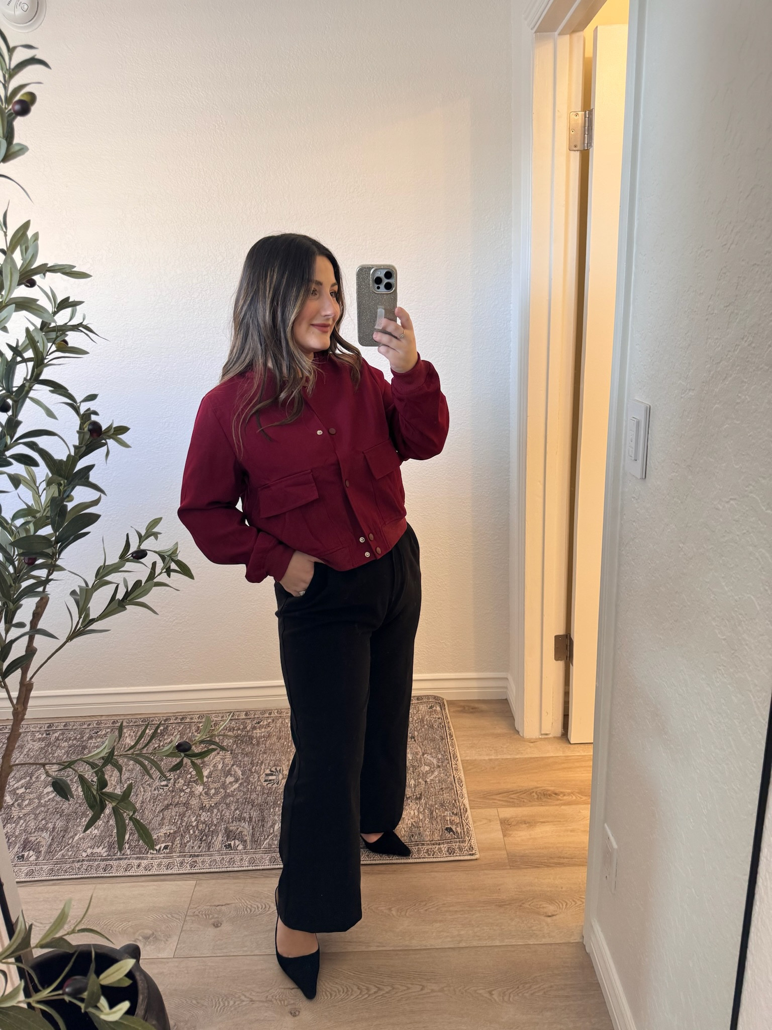 Petite workwear outfit inspo! 

Bomber jacket size small color wine red
Petite pants size small short thick color black 
kitten heels run tts

Valentine's Day workwear, Amazon fashion, petite work pants


#LTKSeasonal #LTKFindsUnder50 #LTKWorkwear