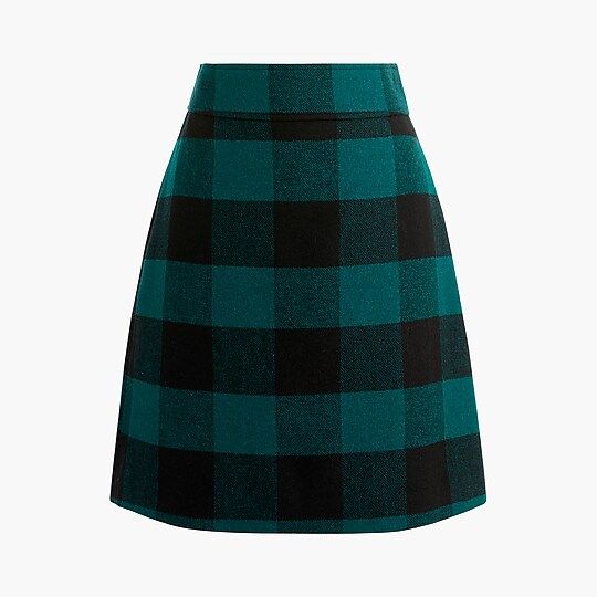 Wool-blend A-line mini skirt | J.Crew Factory