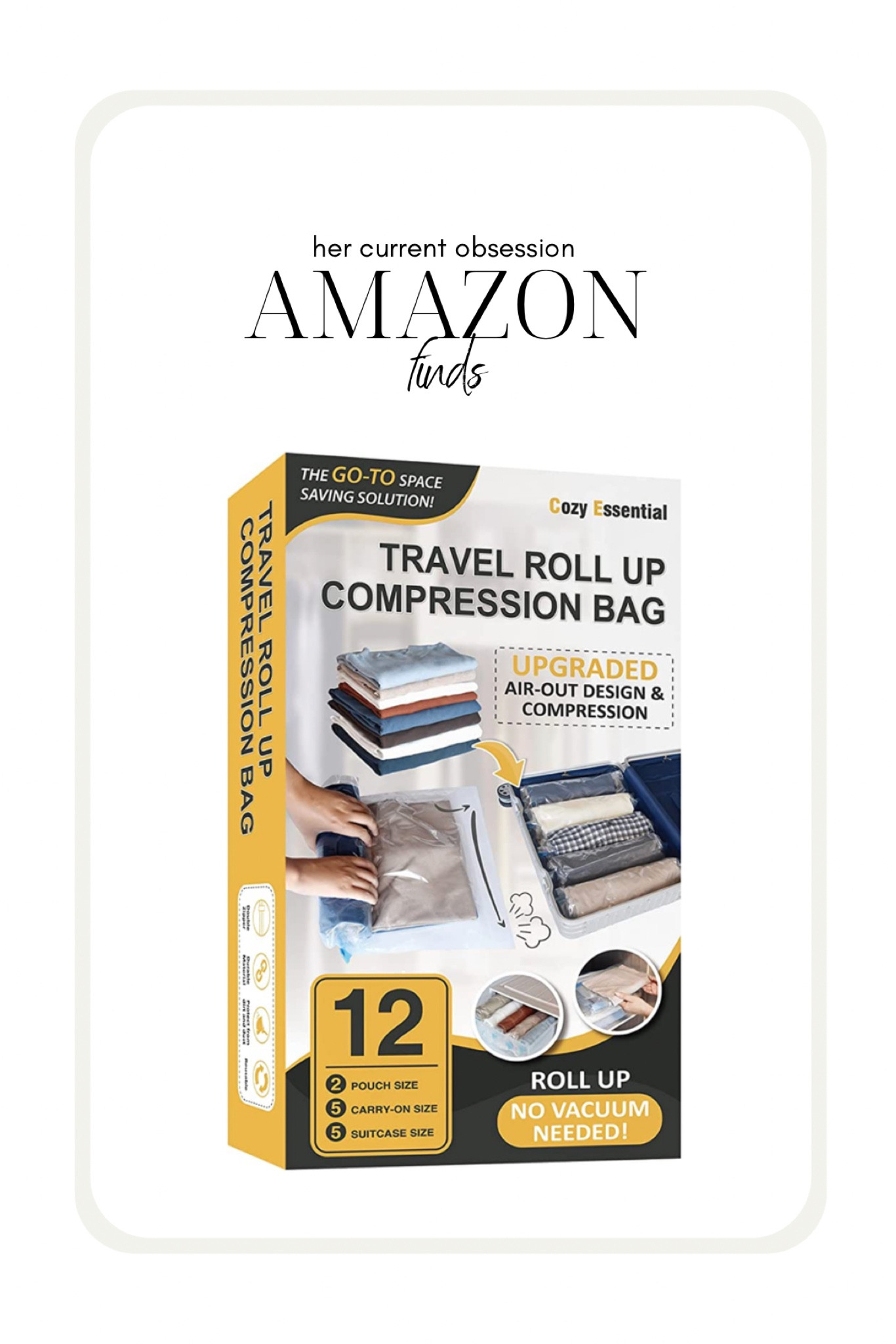 12 Travel Compression Bags Vacuum … curated on LTK