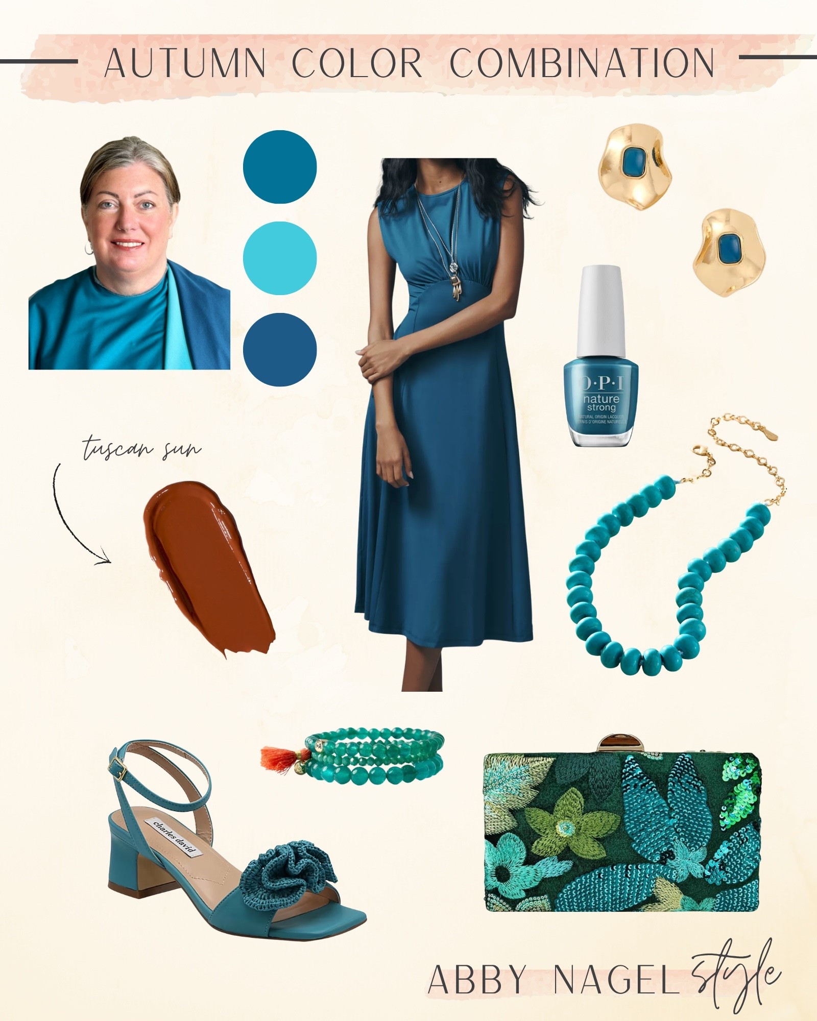 Warm Blues for a beautiful tonal look