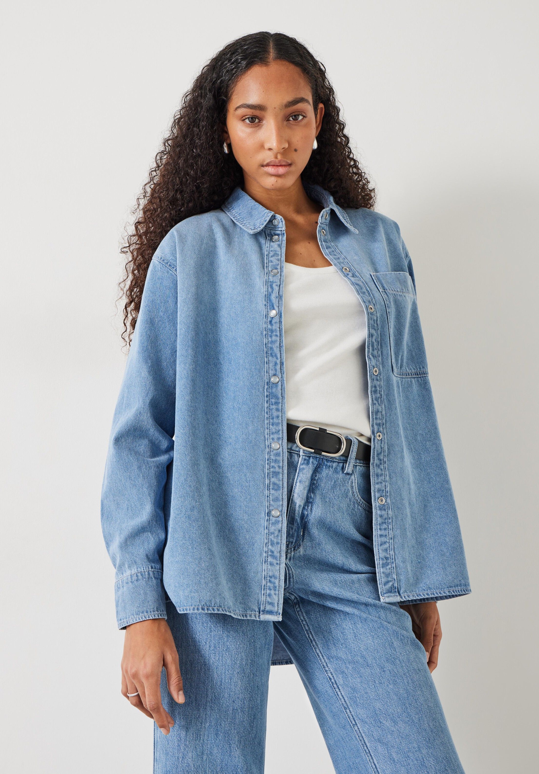 Daina Relaxed Denim Shirt | Hush UK