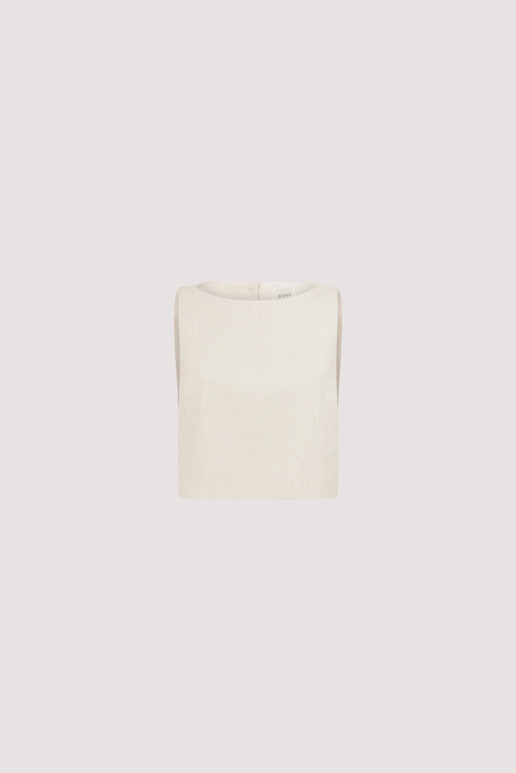 ROSALIE CREAM MARLE SHELL TOP | DISSH