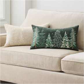 Textural Trees Pillow Cover | West Elm (US)