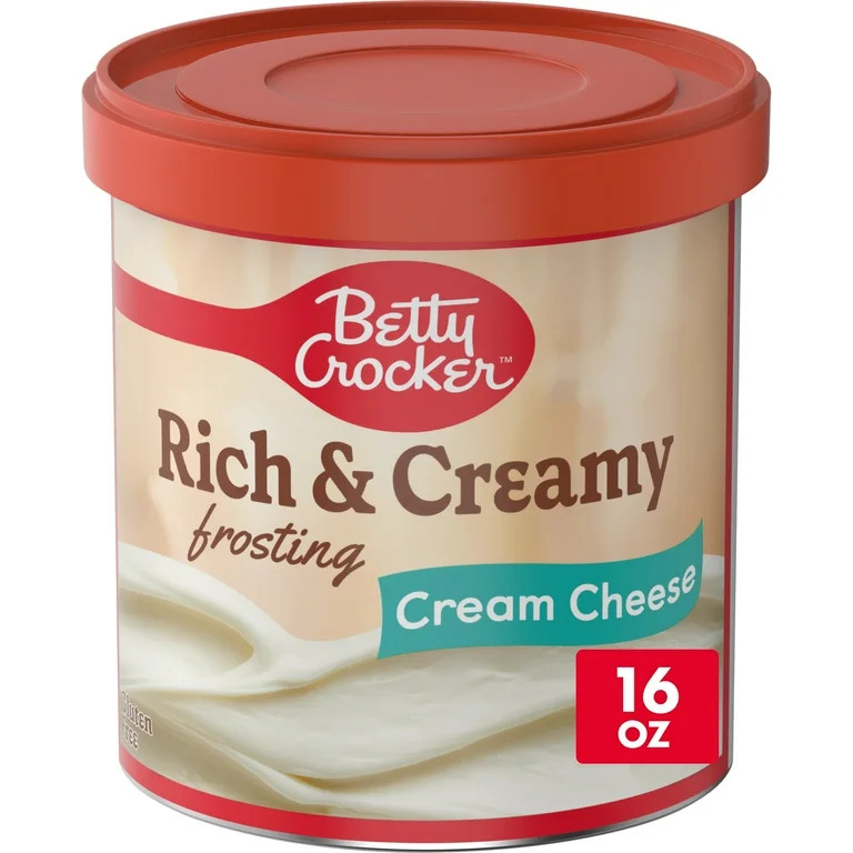 Betty Crocker Rich & Creamy Cream Cheese Flavored Frosting, Gluten Free Frosting, 16 oz | Walmart (US)