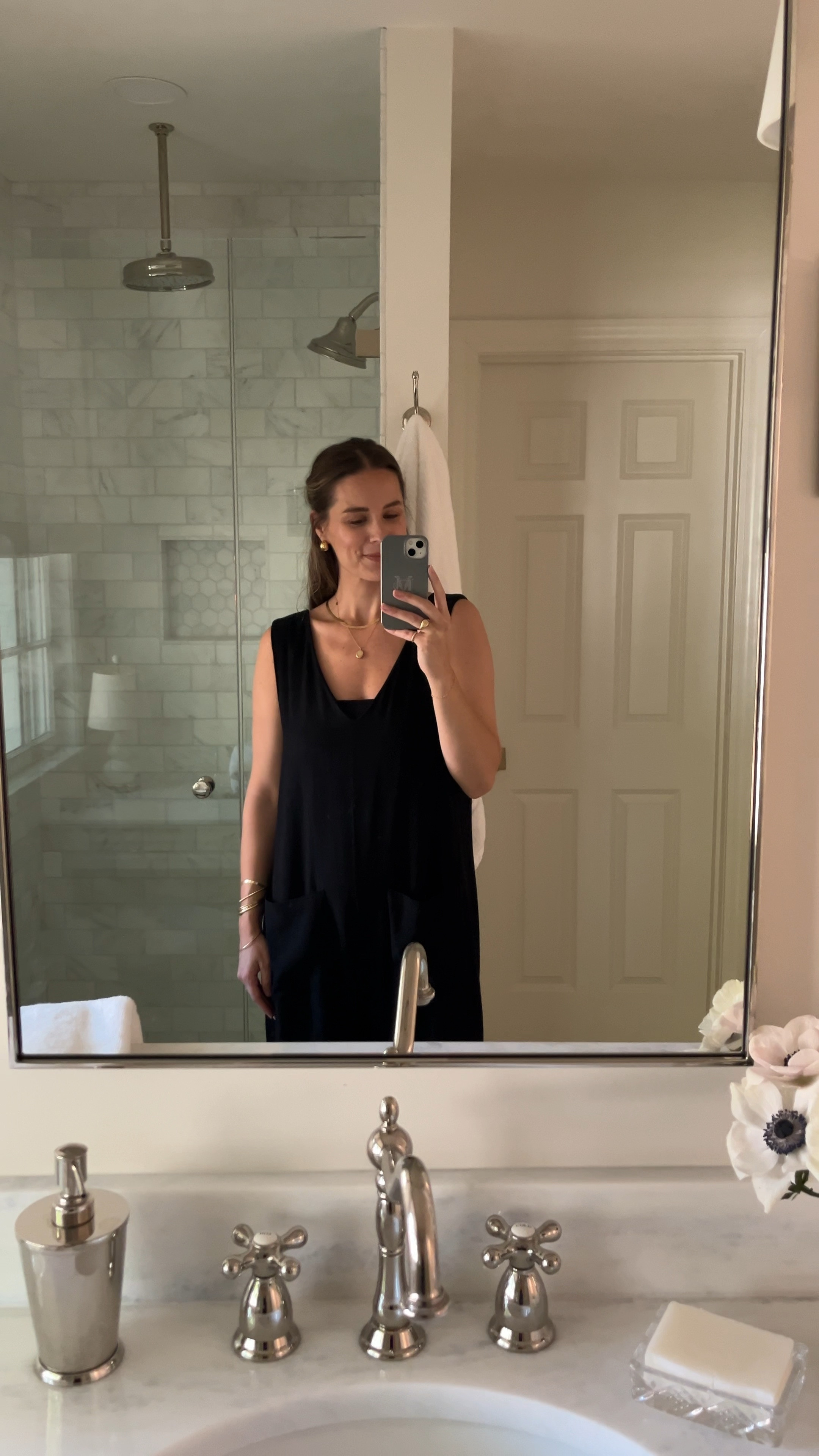 Bumpin is a whole lot more comfortable in a jumpsuit. And this one has been a staple for me these last few months. And I still have room to grow too!
6+ months and wearing a size M

#LTKBump