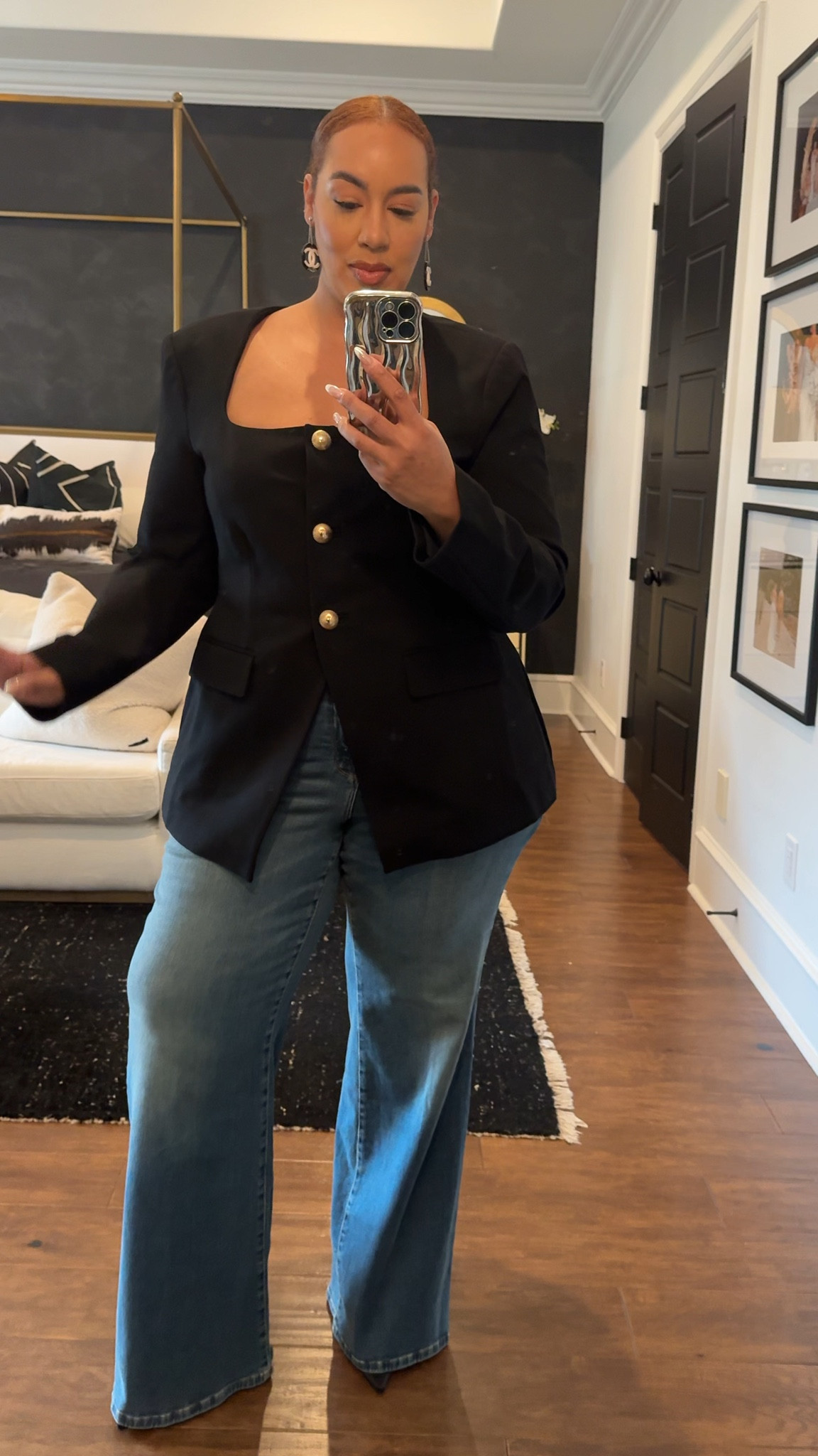 The kind of outfit that always works 🖤 Curvy-friendly, girly, and perfect for the days between Christmas & NYE ✨

#LTKFindsUnder100 #LTKMidsize #LTKootd