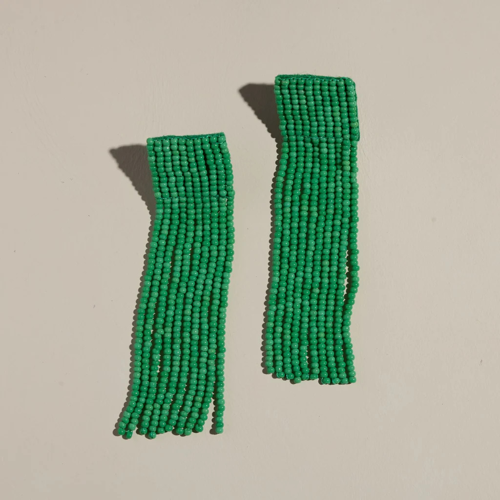 Solana Seed Bead Earrings | Nickel and Suede