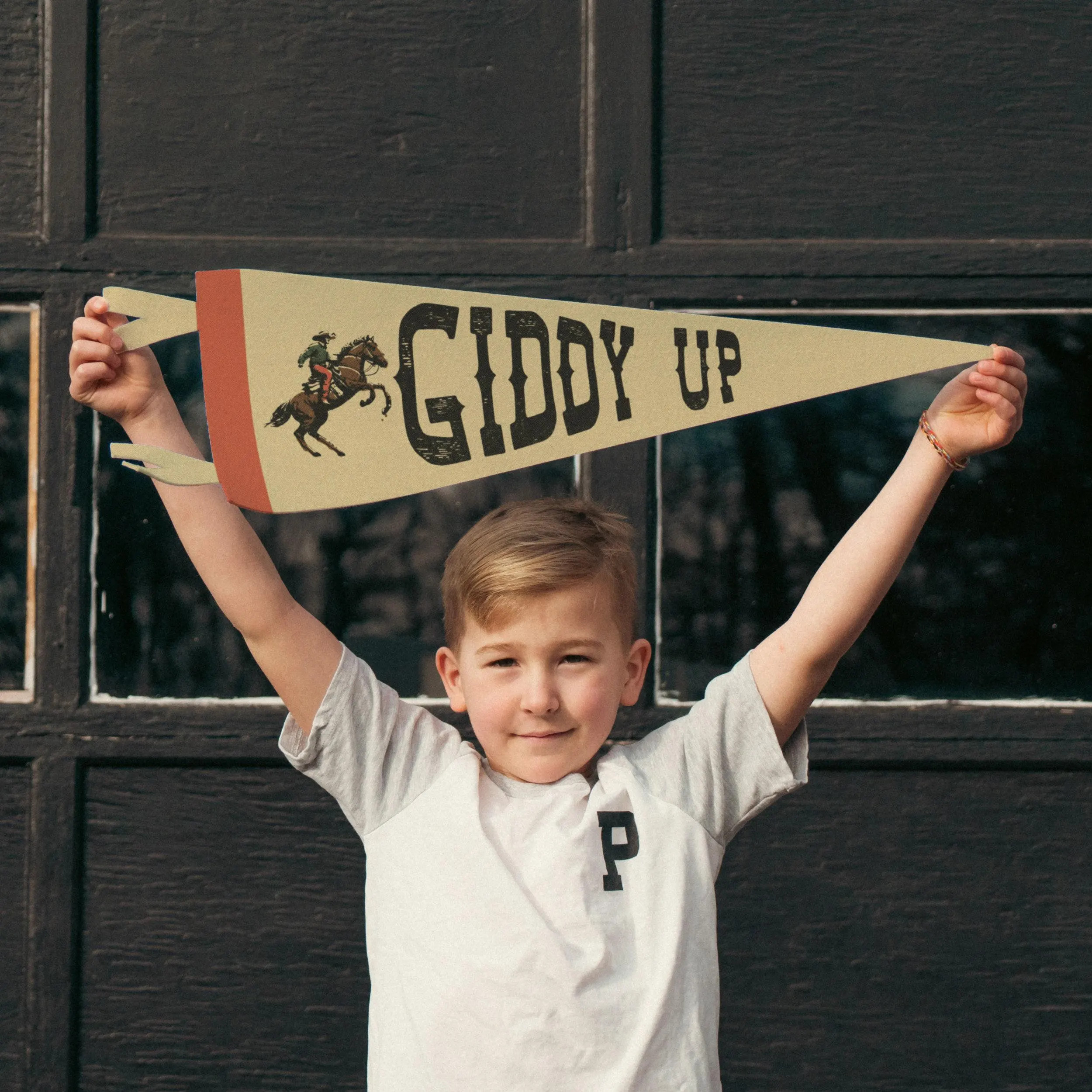 Giddy Up Felt Pennant | Vintage Wild West Cowboy Banner, Inspirational Kids Room Decor, Western Nursery Wall Art, Rustic Home Accent Gift. | Etsy (Global)