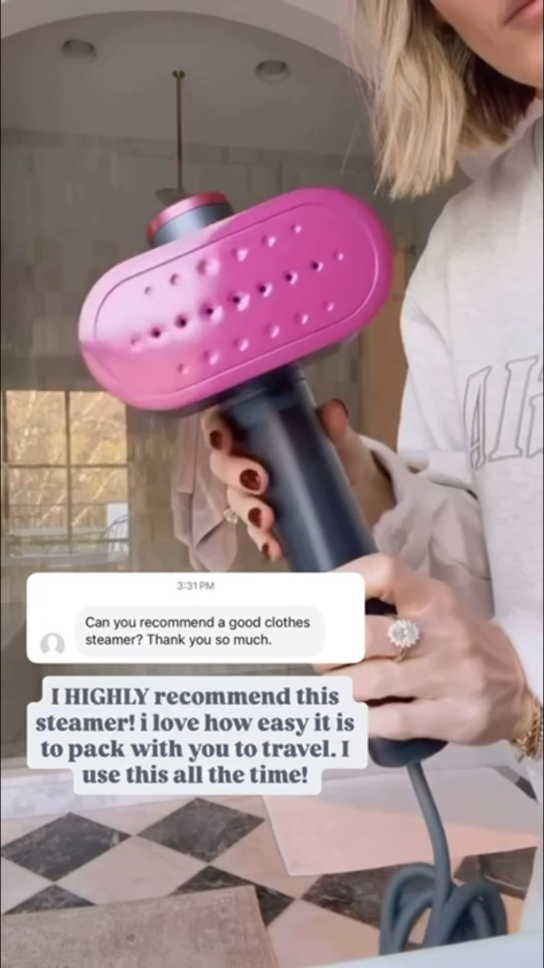 I have been loving this steamer lately! I always bring it with me while traveling! 

Loverly Grey, Amazon, steamer, travel finds, travel essentials 

#LTKTravel