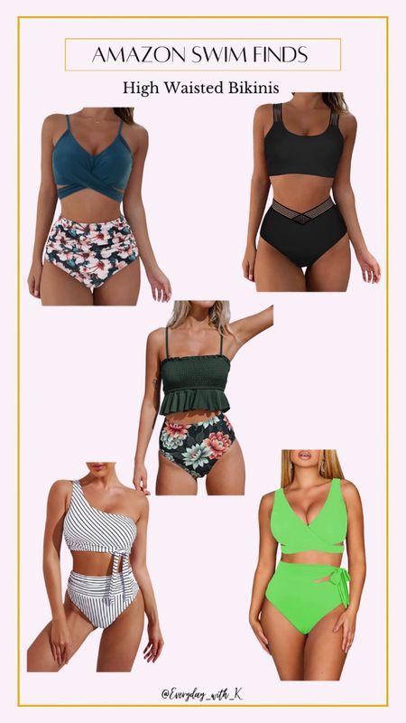 Amazon Swim Finds: High Waisted Bikinis 

#LTKcurves #LTKunder50 #LTKSeasonal
