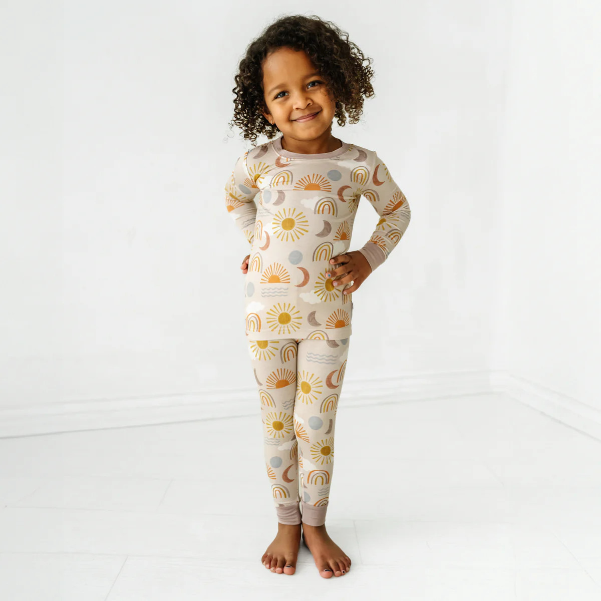 Desert Sunrise Two-Piece Pajama Set | Little Sleepies