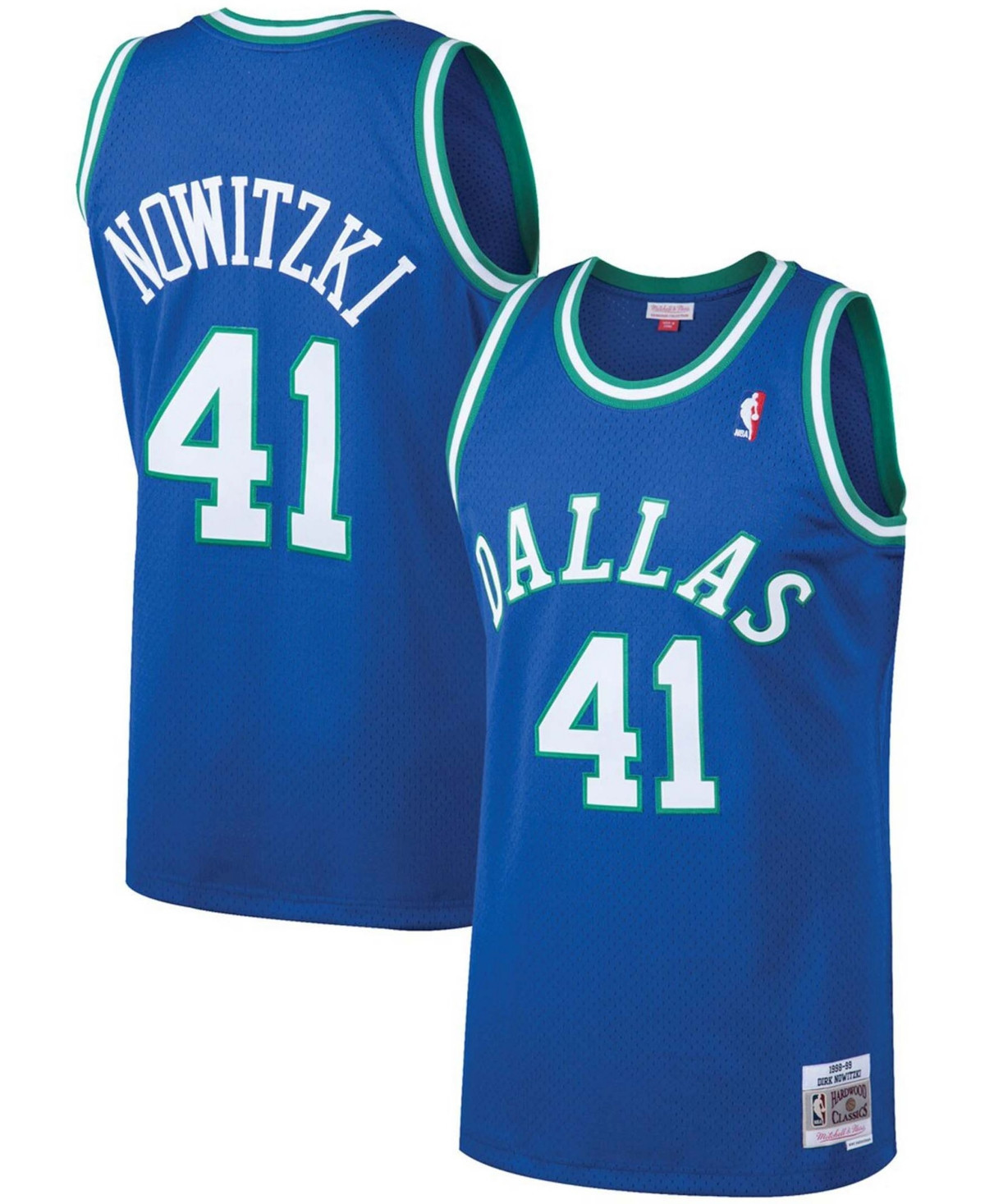 Men's Dirk Nowitzki Blue Dallas Mavericks 1998-99 Hardwood Classics Swingman Jersey - Blue | Macy's