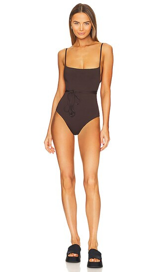 the K M Tie One Piece in Espresso | Revolve Clothing (Global)
