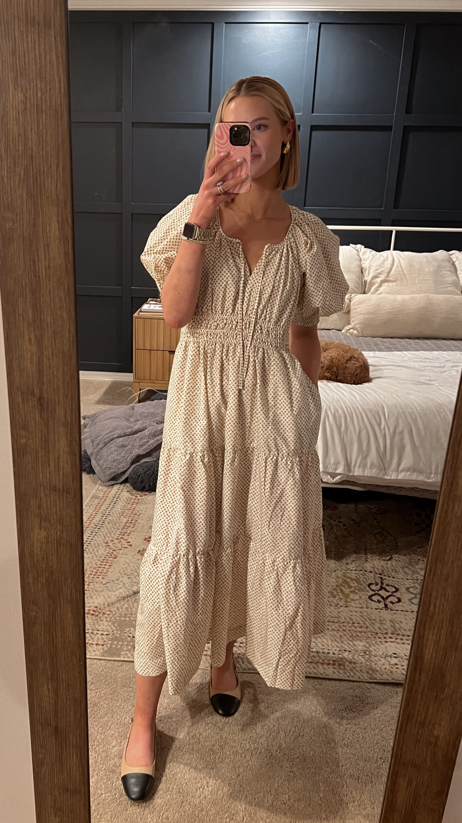 todays office OOTD 🤭🤍✨

Office dress, workwear, puff sleeve dress, Anthropologie, somerset dress, target shoes, Amazon jewelry 

#LTKworkwear #LTKstyletip #LTKSeasonal