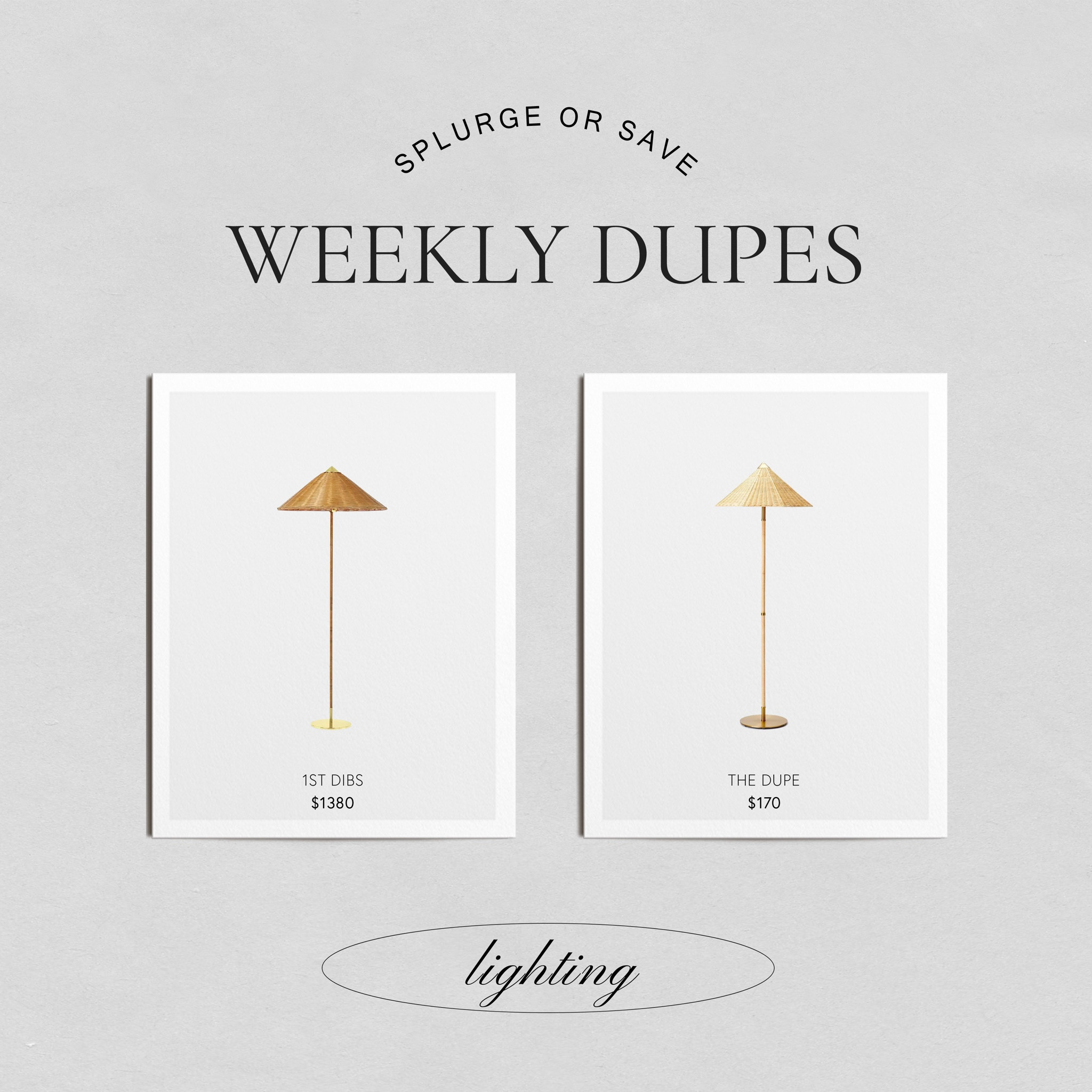 Rattan floor lamp with gold and brass accents. #targetfinds