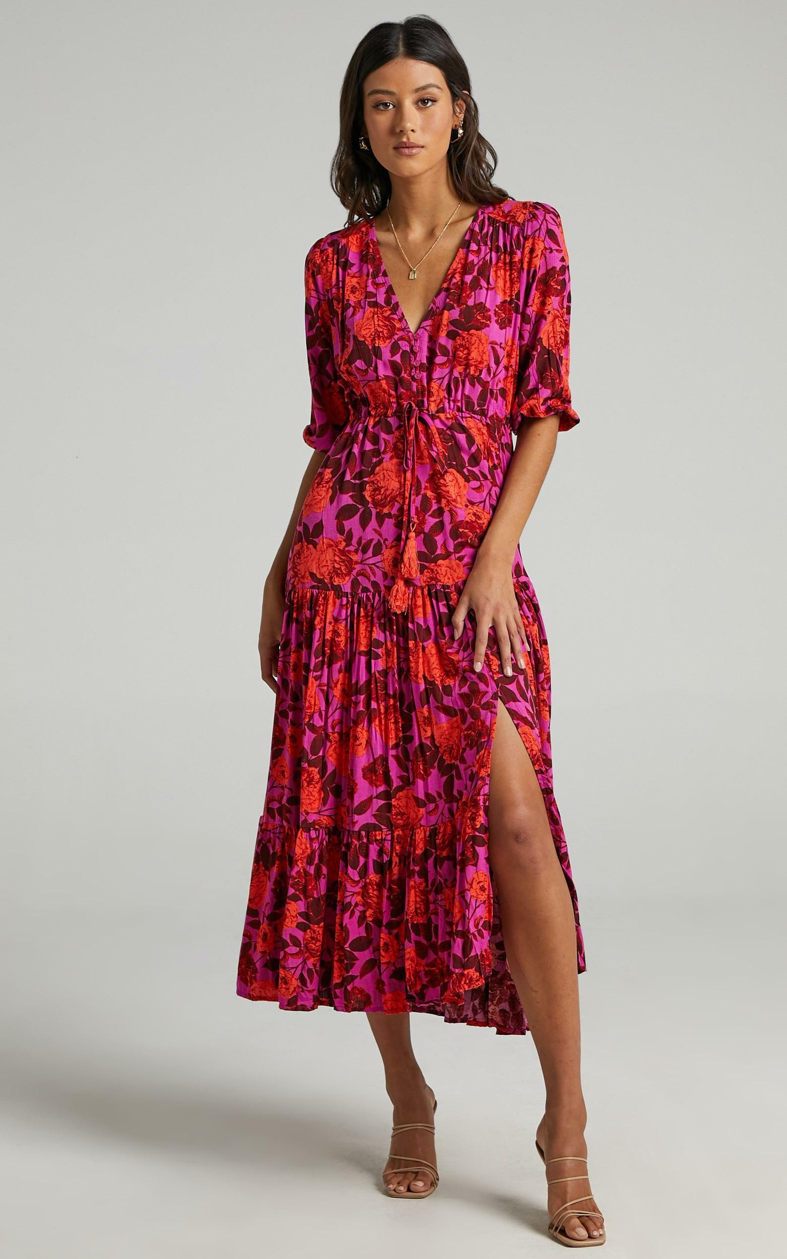 Waiting So Long Dress in Pink Floral | Showpo | Showpo - deactived