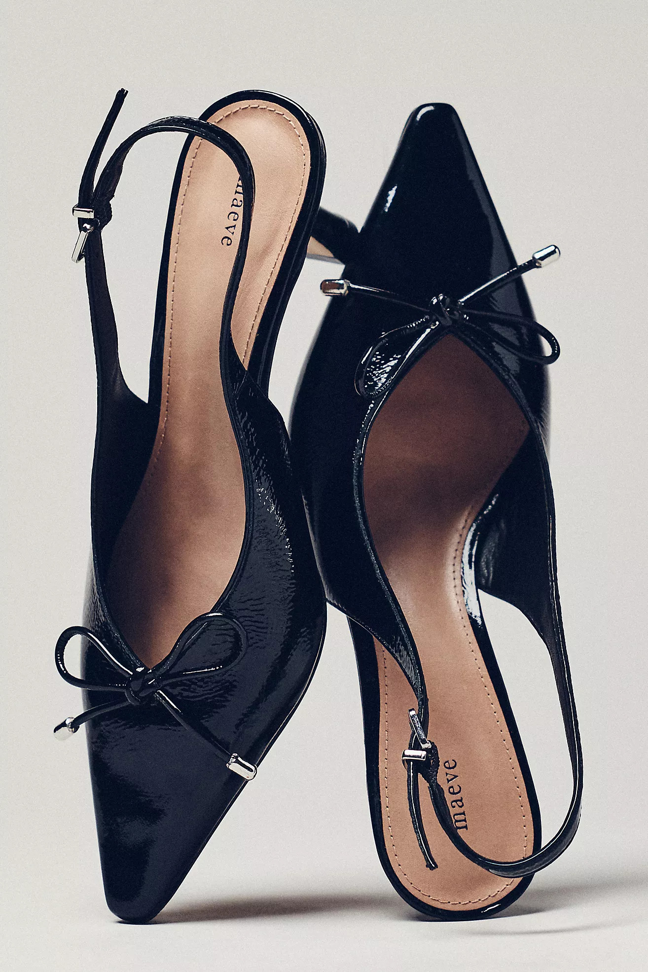 Maeve Pointed-Toe Slingback Heels | Anthropologie (US)