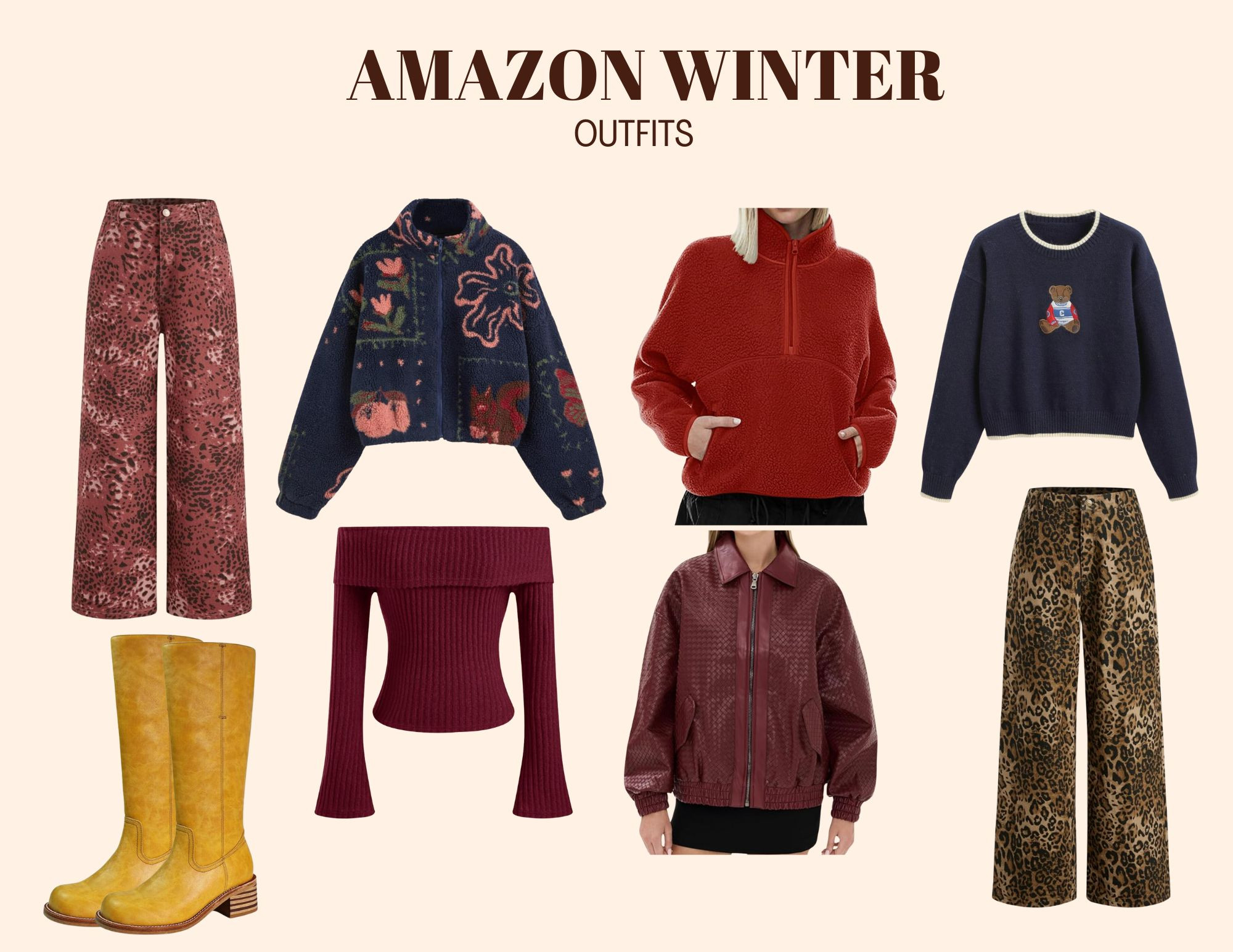 Amazon Winter Fashion
#holidayoutfits #holidaypartyoutfits #amazonoutfits #winteroutfits #partysweater #giftguide #sweater #leopardoutfit  

 #LTKHoliday #LTKFindsUnder50 #LTKStyleTip