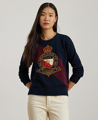 Women's Riednee Crest Combed Pull-On Sweater | Macy's