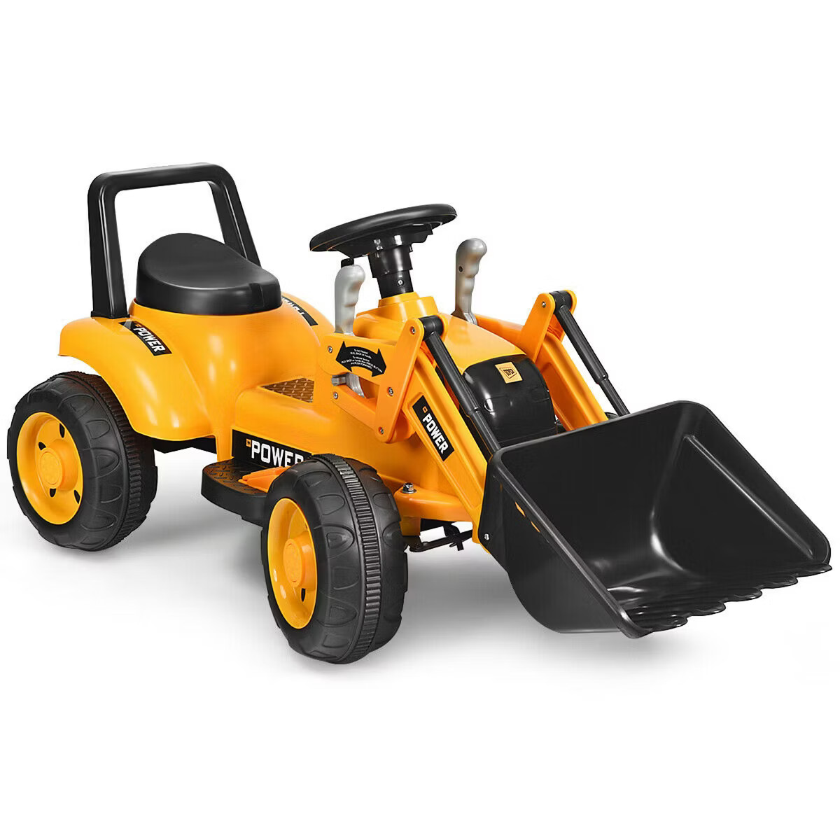 Costway Kids Ride On Excavator Digger 6V Battery Powered Tractor w/Digging Bucket Yellow | Target