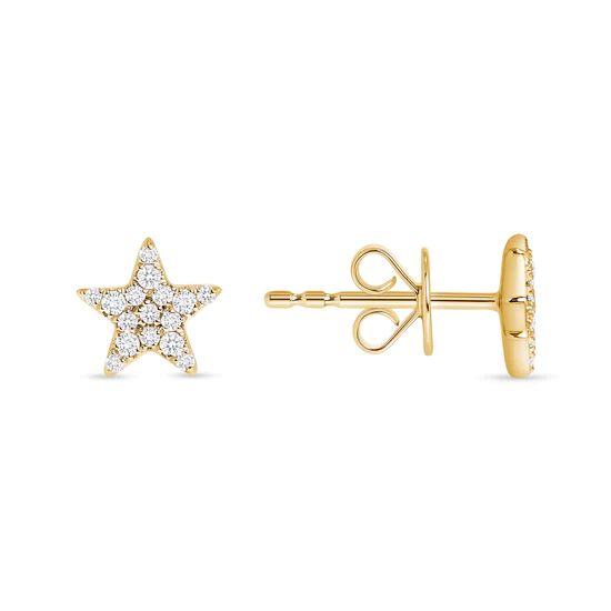 Mini Diamond Star Earrings | Happy Jewelers