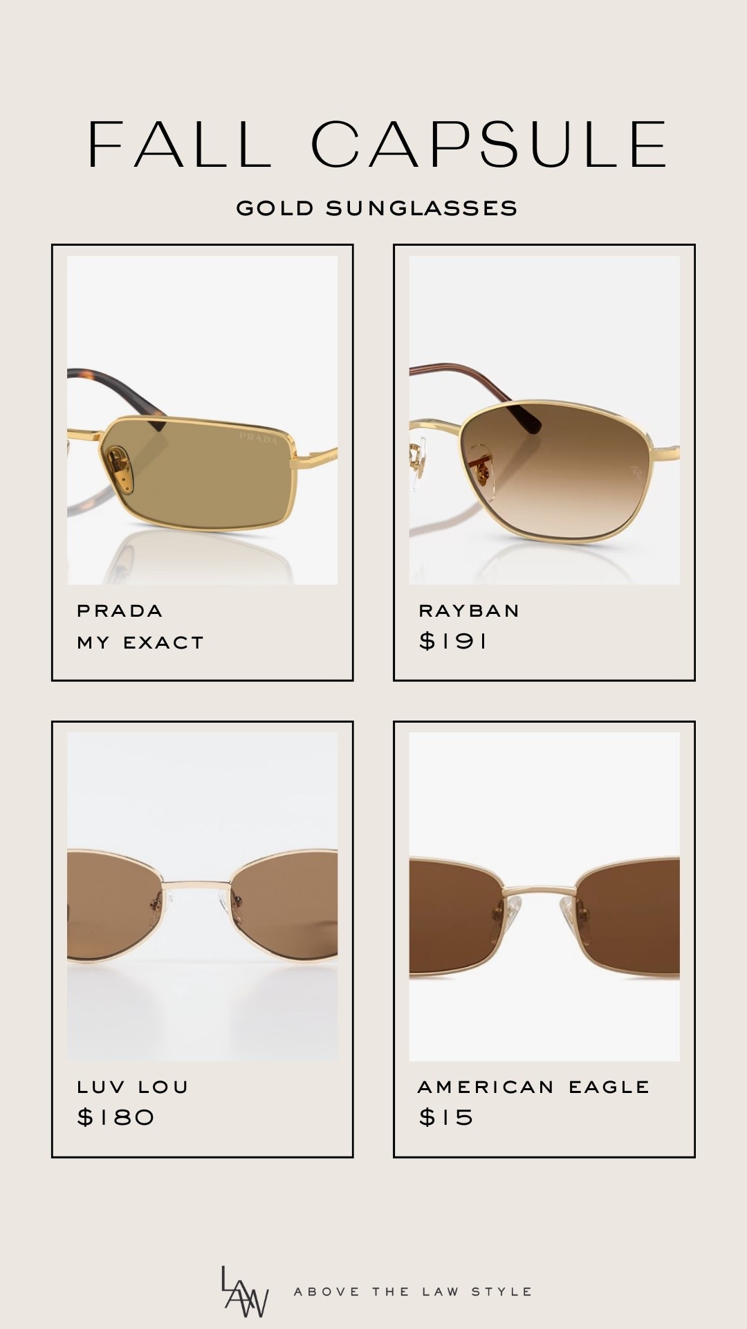 Fall Capsule: Sunglasses

#LTKStyleTip #LTKFindsUnder100 #LTKFindsUnder50