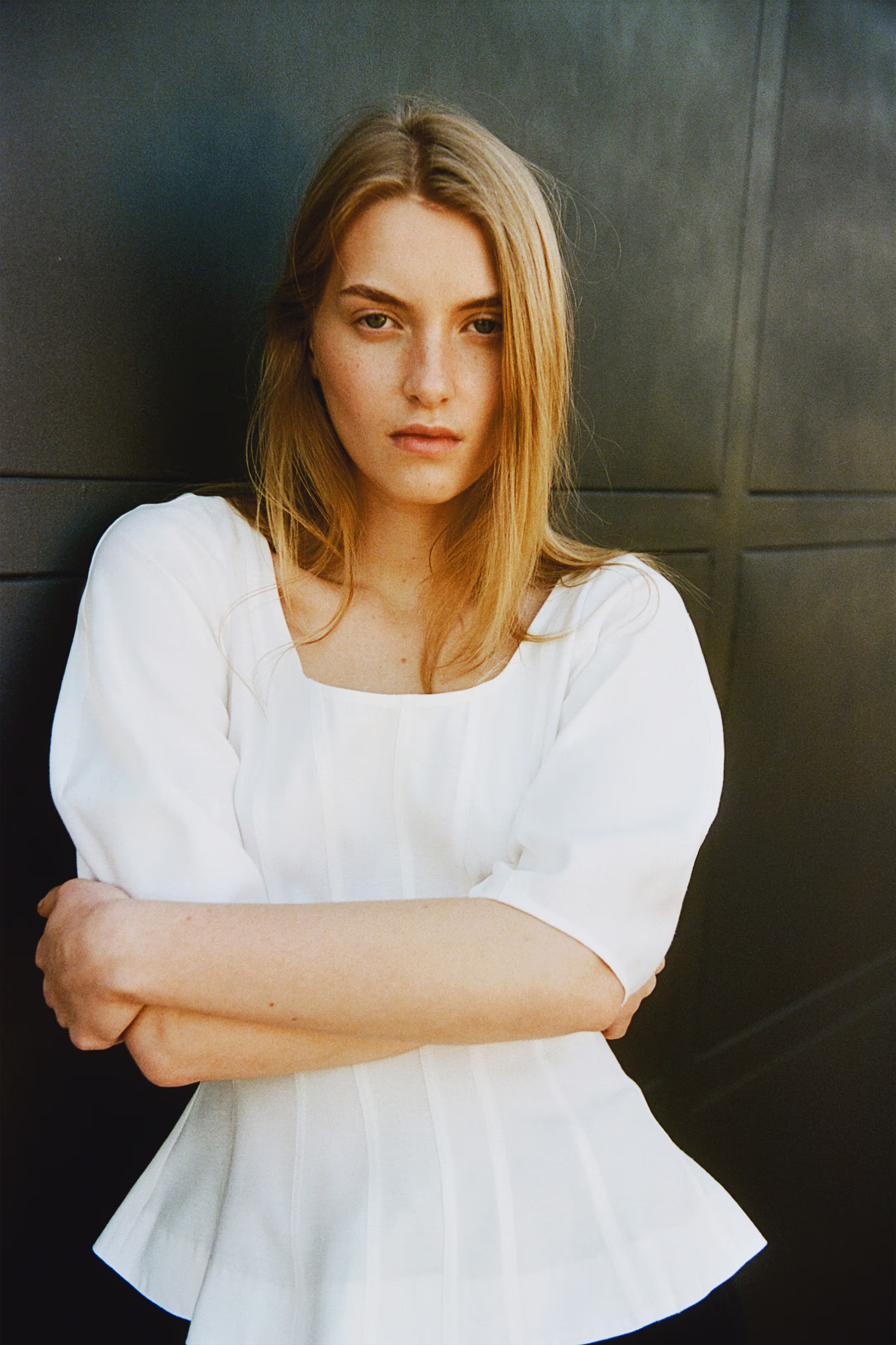 Scoop-neck blouse | H&M (UK, MY, IN, SG, PH, TW, HK)