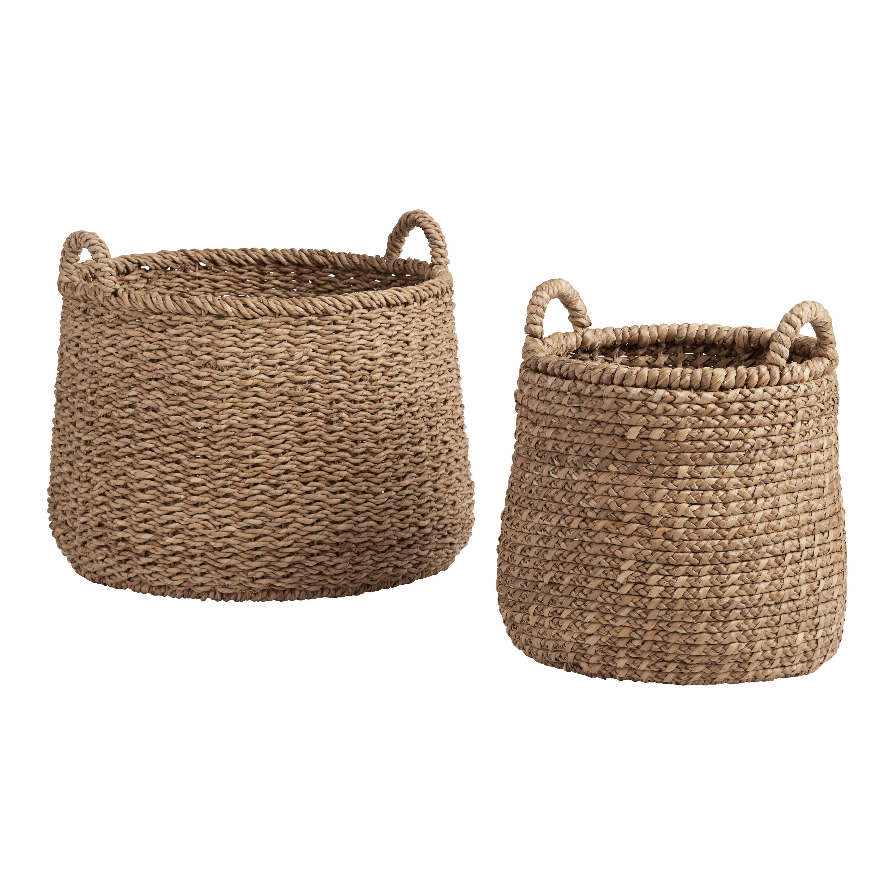 Noelle II Natural Hyacinth Tote Basket | World Market