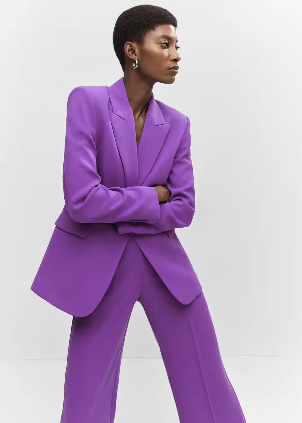 Suit blazer with buttons  -  Women | Mango USA | MANGO (US)