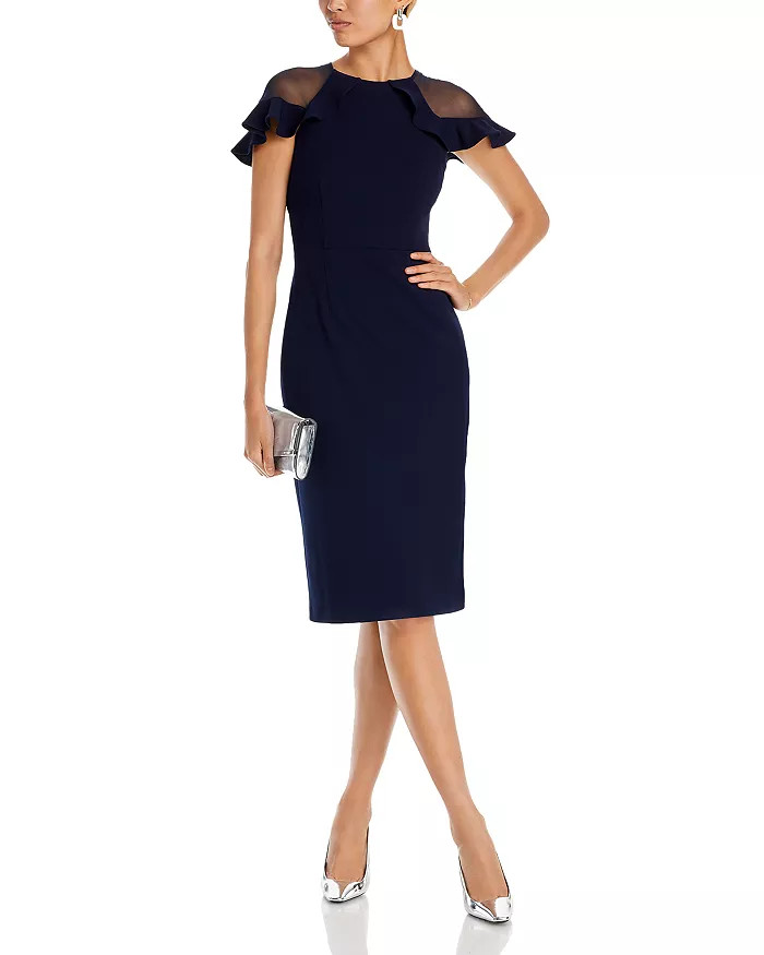 Ruffle Sleeve Cocktail Dress | Bloomingdale's (US)
